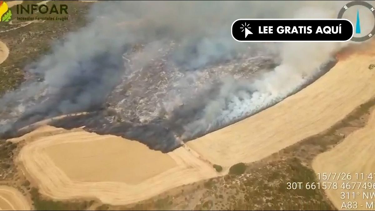 Aragon activates the Es-Alert for the evacuation of Asín and Orés Zaragoza by fire