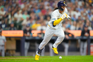 The 27-year-old South Korean infielder got his first major league hit since May 2025 in his debut for Milwaukee