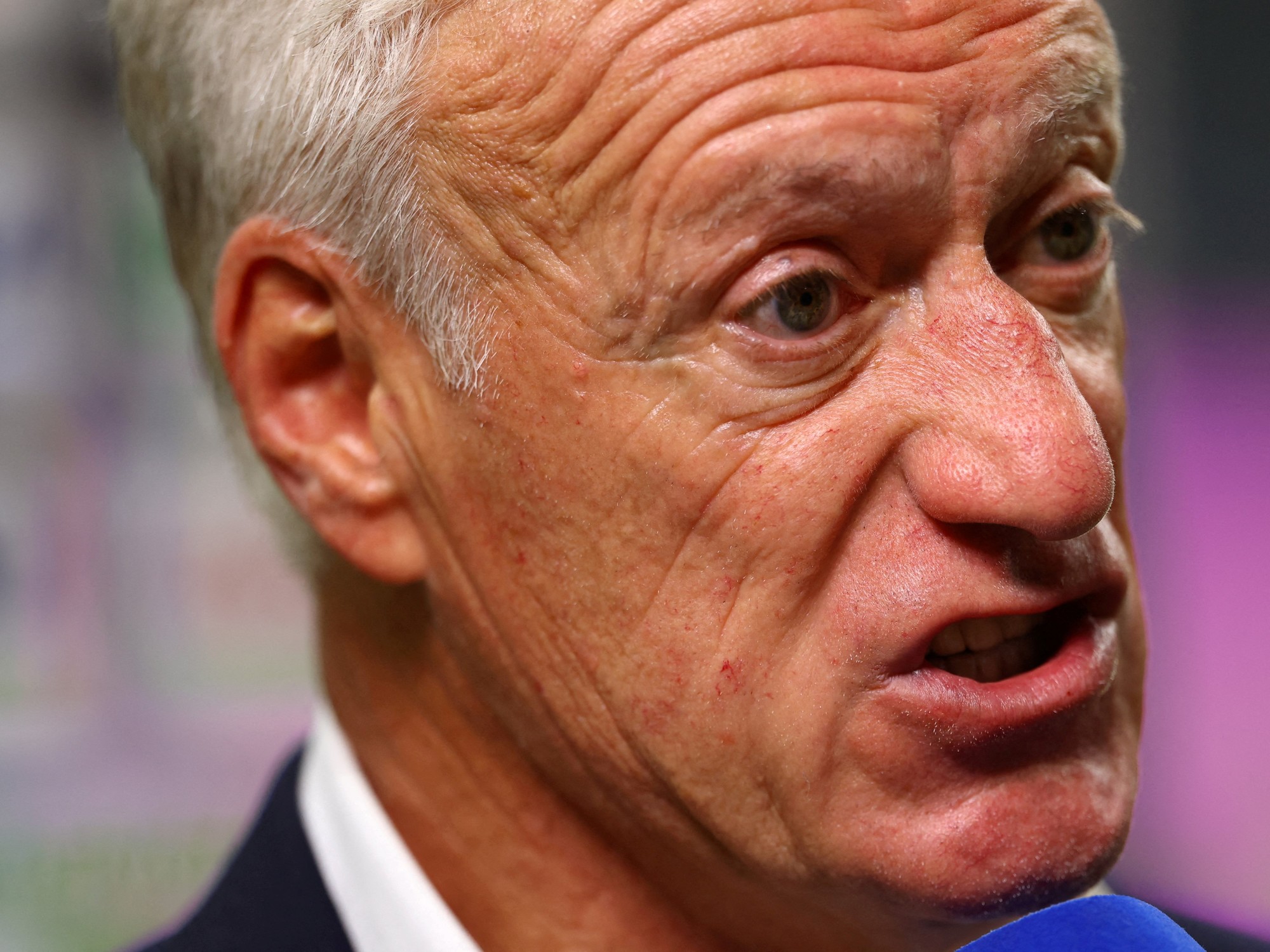 Deschamps had his Waterloo against Spain and said goodbye to the World Cup raging against referee Barton