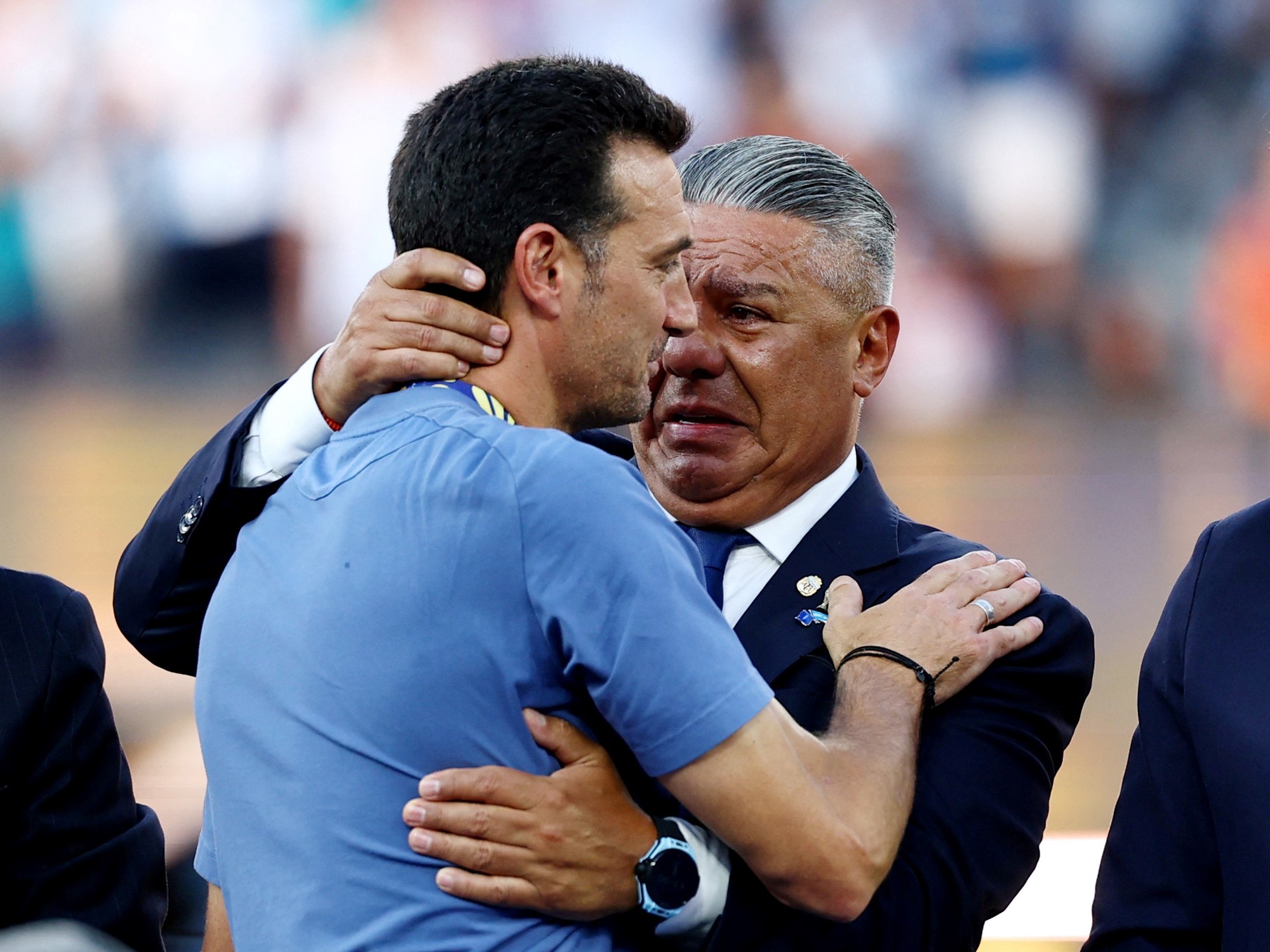 Chiqui Tapia habló sobre las conspiraciones en el Mundial y la continuidad de Scaloni como DT de la Selección: "Es mi plan A, B y C"