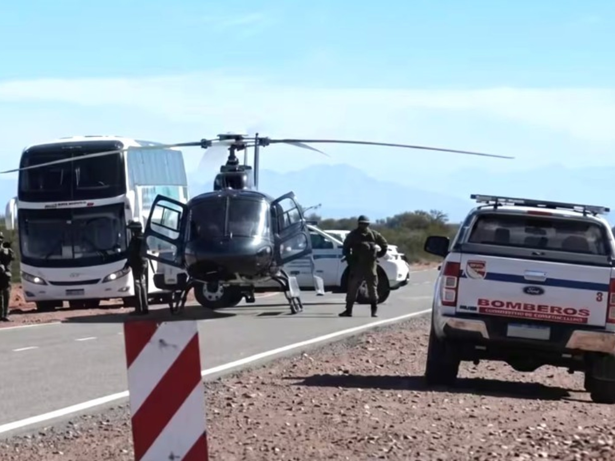 Un hélicoptère voyageant pour combattre les incendies à La Rioja est tombé à São João: les 7 hommes d'équipage sont morts