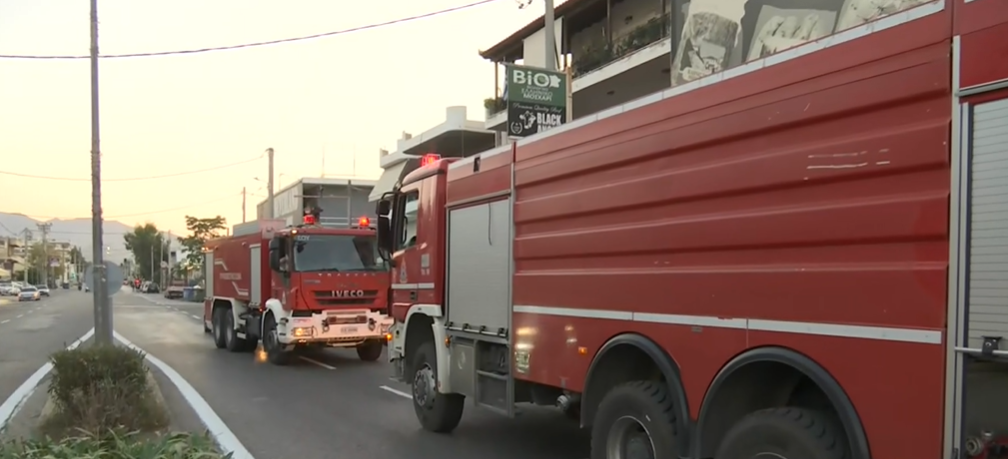 Ten firefighters with four vehicles responded to the blaze on Thursday morning