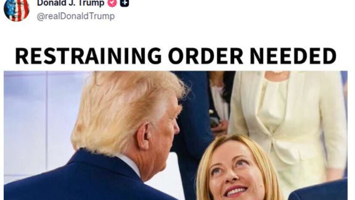 Trump taunts Meloni: New meme escalates dispute just before NATO summit