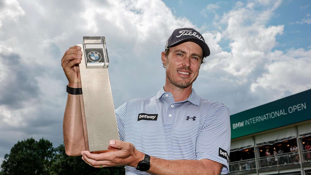 Spectacular finish: Michael Hollick celebrates first victory on DP World Tour in Eichenried