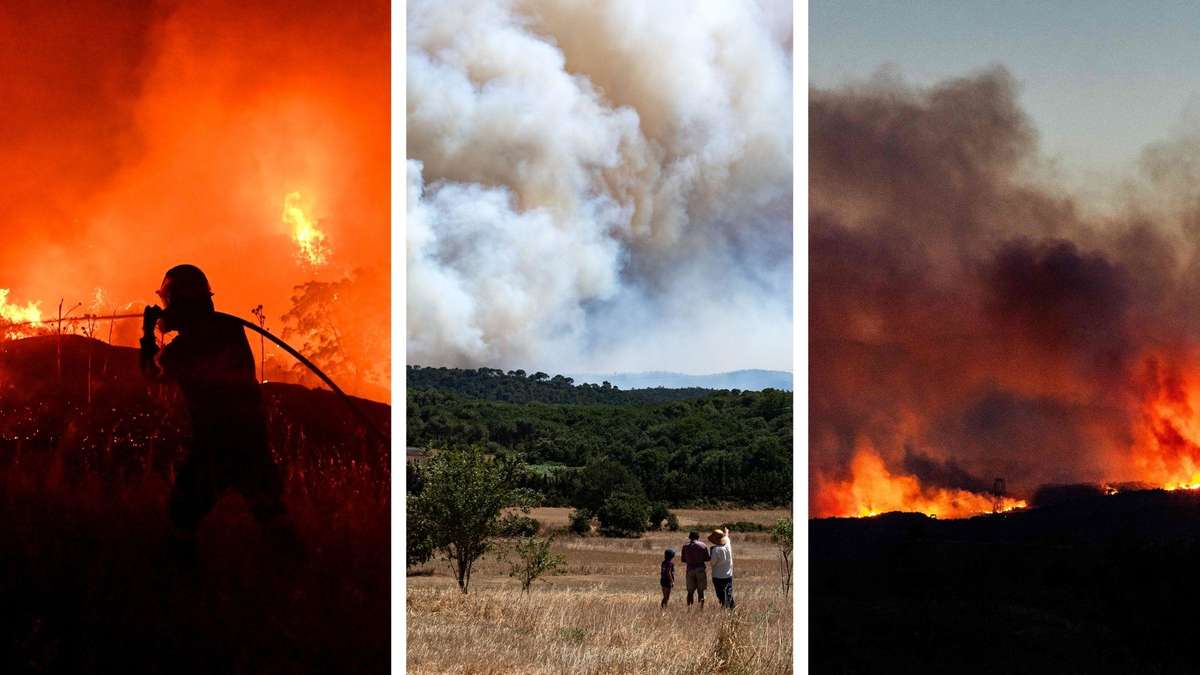 Thousands fleeing fires in Spain, forest fires in France not under control