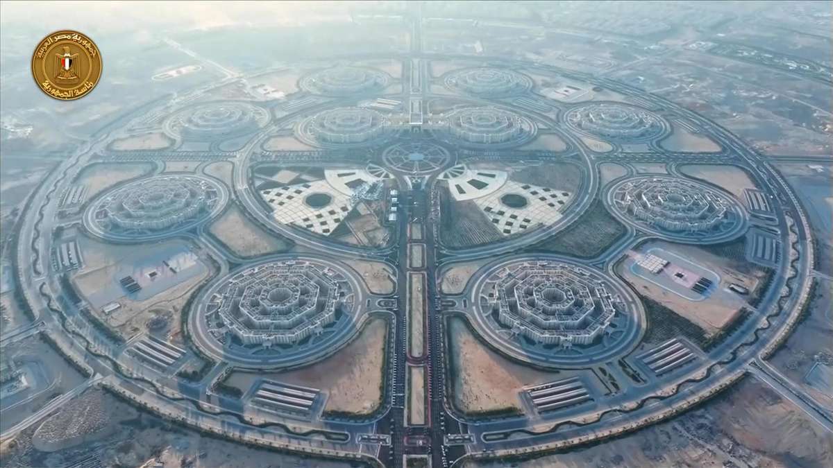 Largest Military Building in the World: Aerial Photographs Show Headquarters the Size of Lisbon in Egypt