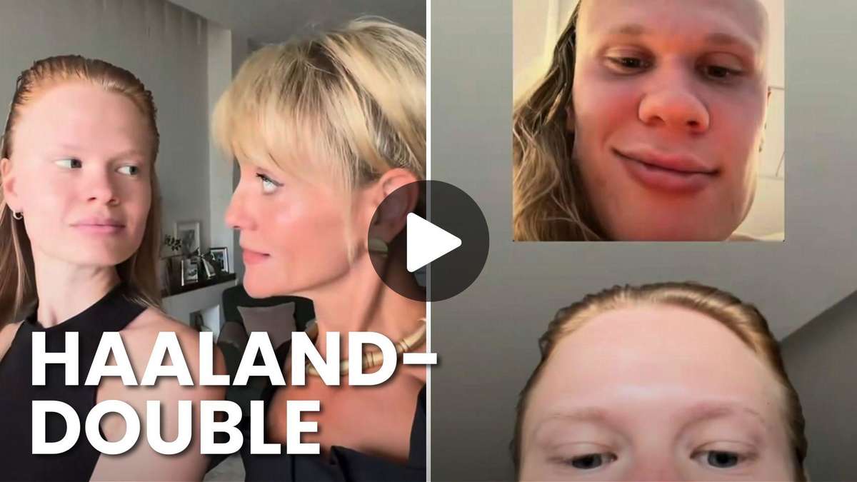 Haaland doubles take over the net - one is even a model