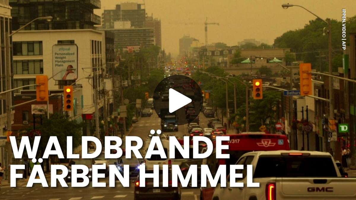 Le pire air au monde – vidéo montre le ciel orange à Toronto