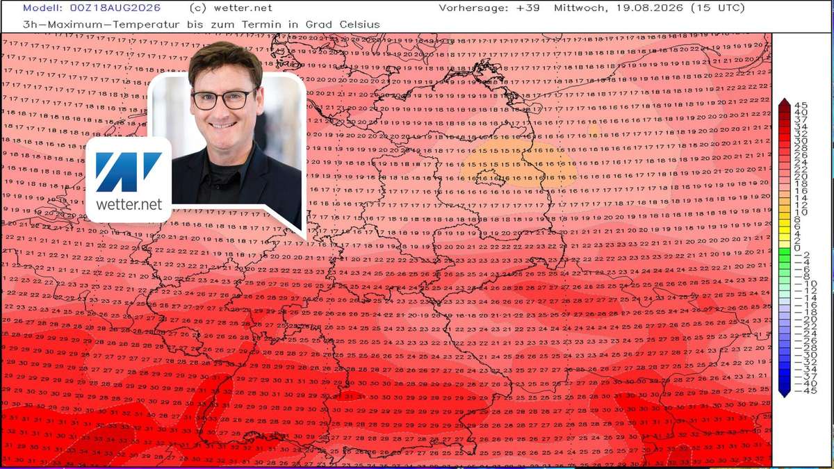 Lightning heat with 34 degrees on Wednesday – then threaten heavy rain, hail and storm gusts