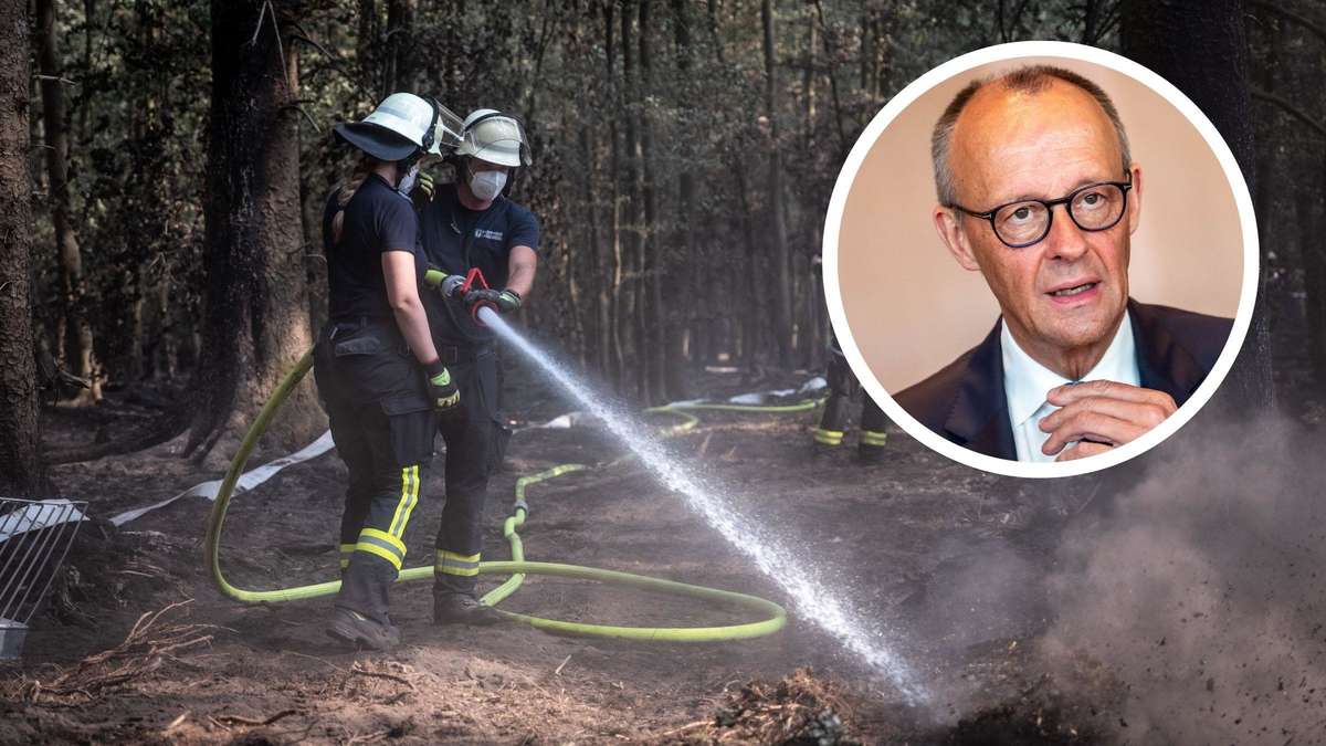 Malgré de fortes critiques : Merz a disparu pendant des semaines – Maintenant le chancelier se rend dans la zone des feux de forêt