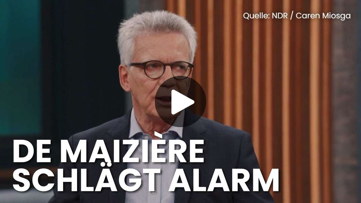 De Maizière at Miosga: Video shows attempt to explain AfD success