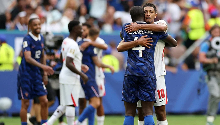 Saka golpea a Hat-trick como Inglaterra Edge Francia 6-4 para reclamar 2026 Copa Mundial Bronce