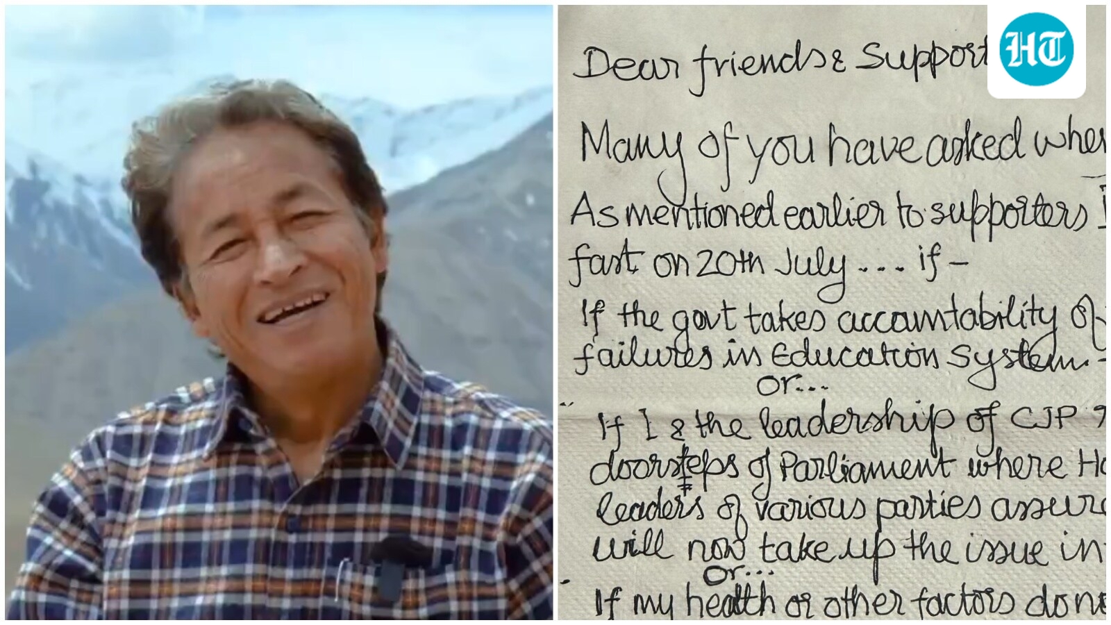 'Terminaré la huelga si...': Sonam Wangchuk anuncia grandes condiciones antes de la marcha del CJP al Parlamento hoy