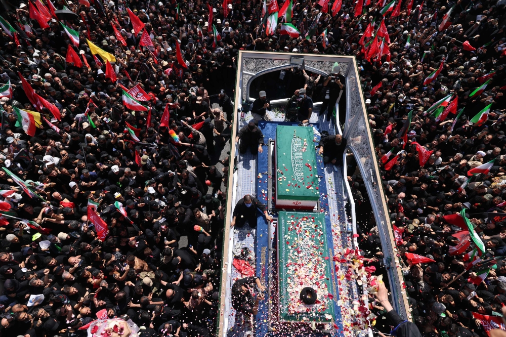 Authorities close streets and airspace as they seek to avoid deadly crowd surges seen at 1989 funeral of predecessor Khomeini