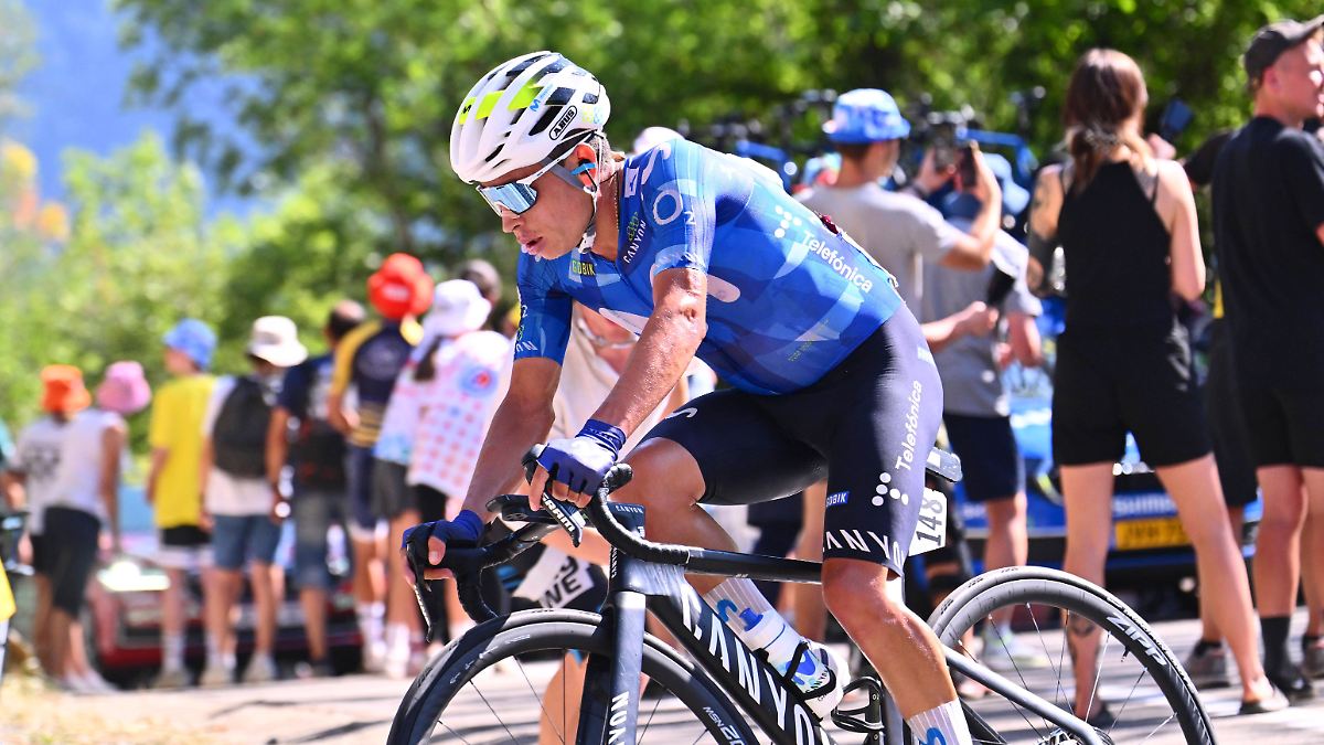 Tour de Francia: cosido con 20 puntos: Rubio da vuelta después del accidente de coche