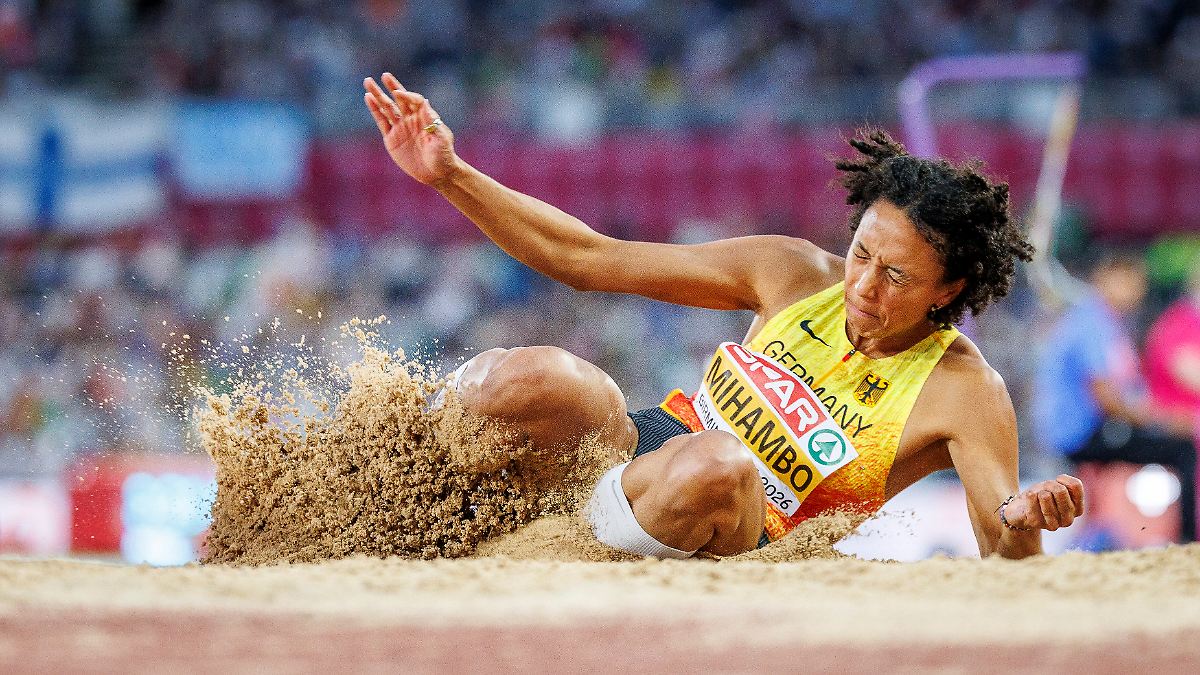 Long saut star se bat avec des larmes à la télévision - Bitter Mihambo soirée!