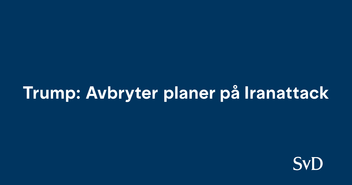 ترامب: يلغي خطط الهجوم على إيران